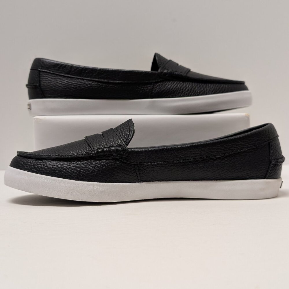 Cole Haan Nantucket Penny Loafers in Black Pebbled Leather - Picture 8 of 16